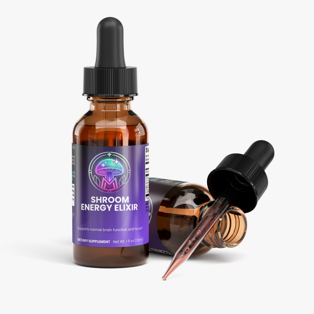 Shroom Energy Elixir ingredients panel – The Mushroom Market