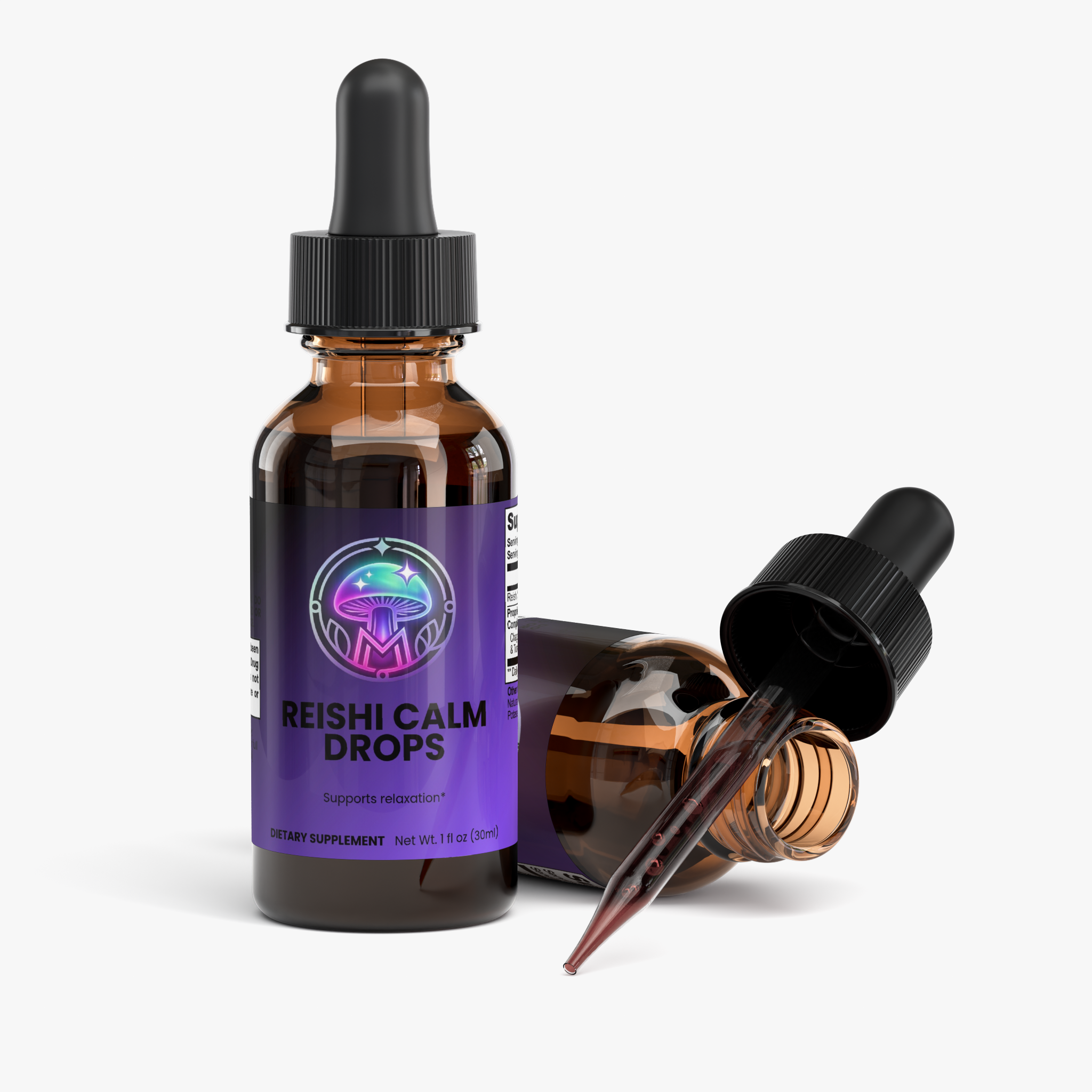 Reishi Relaxing Elixir ingredients panel – The Mushroom Market