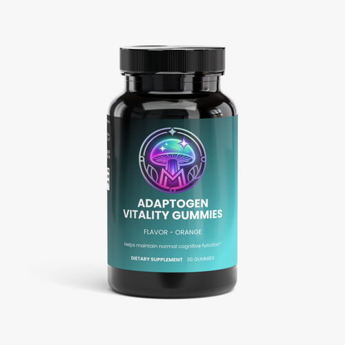 Adaptogen Vitality Gummies – orange mushroom gummies for focus and vitality – The Mushroom Market