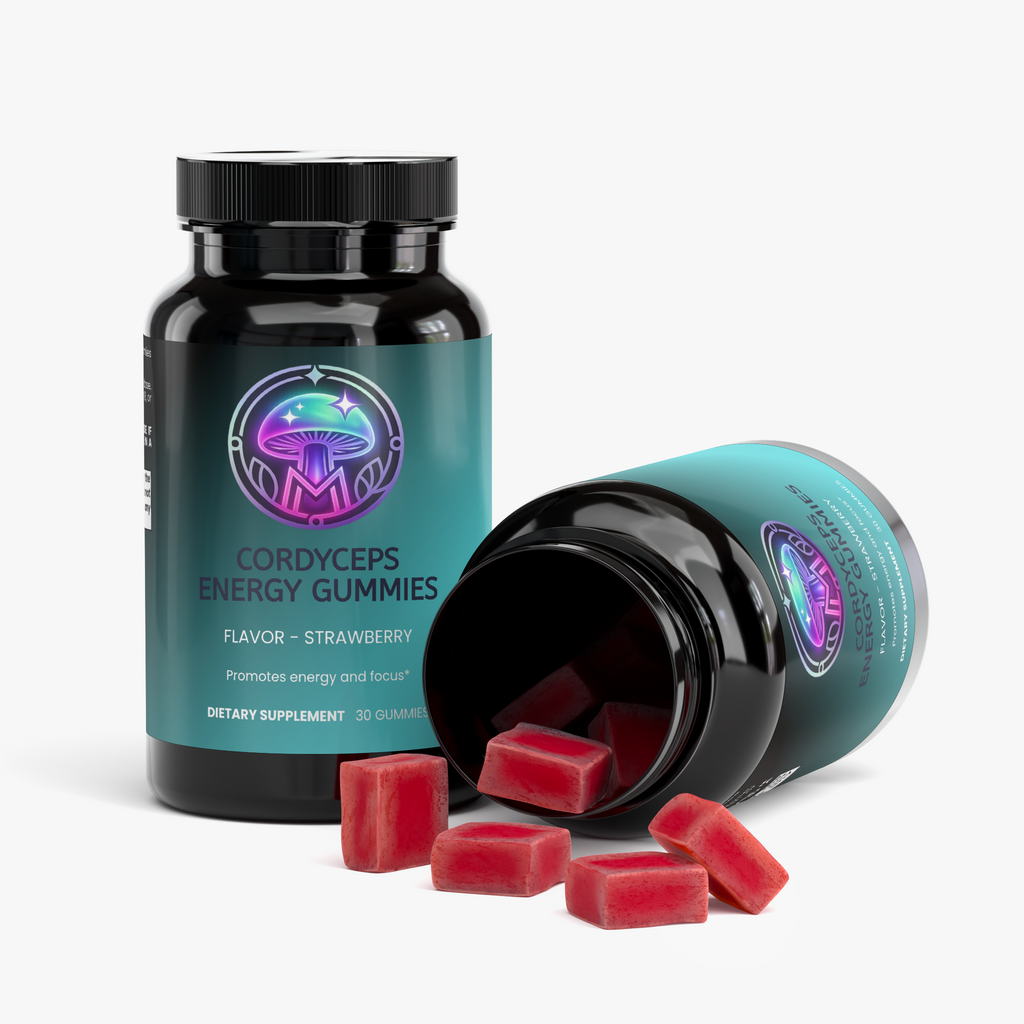 Cordyceps Energy Gummies ingredients panel – The Mushroom Market