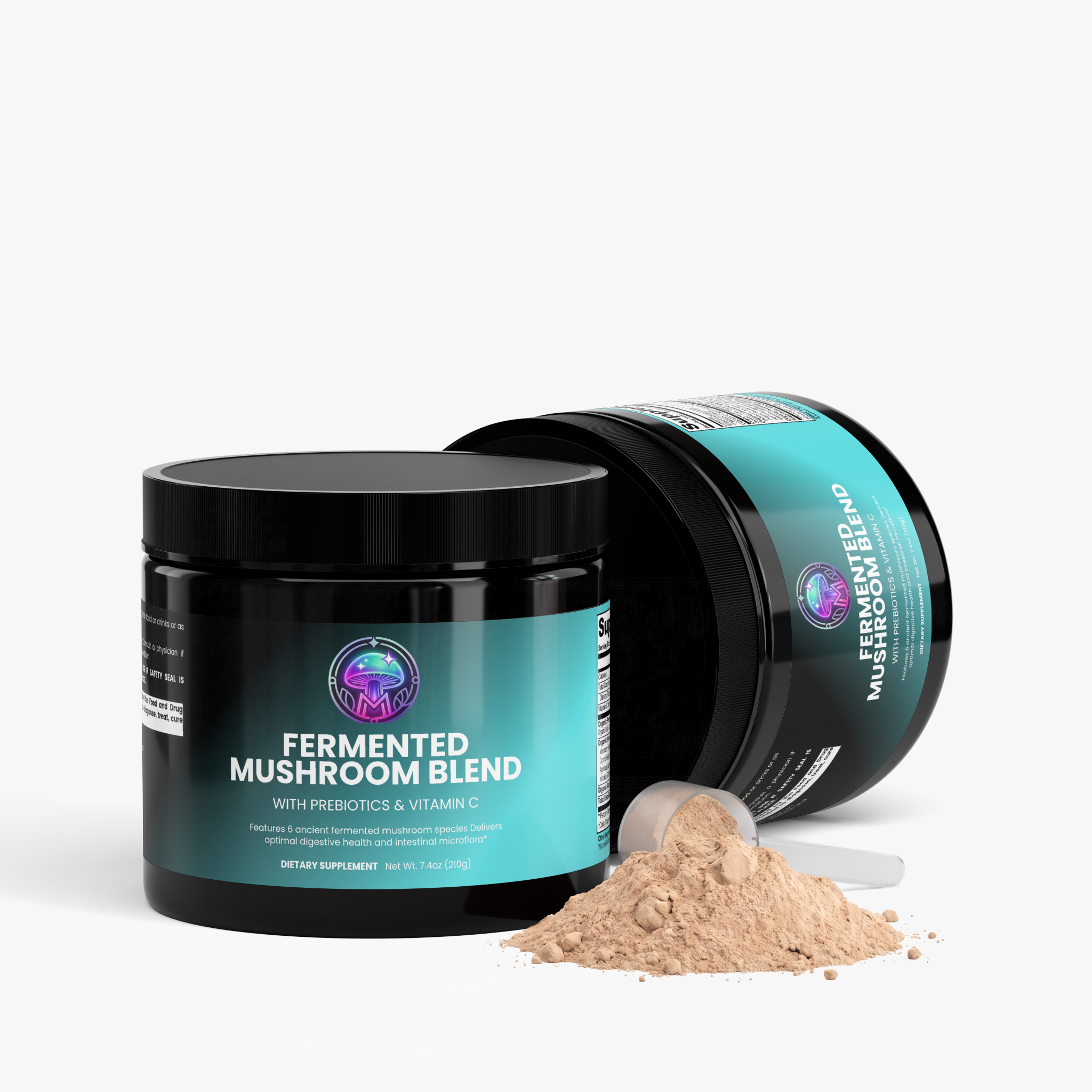 Fermented Mushroom Blend ingredients panel – The Mushroom Market