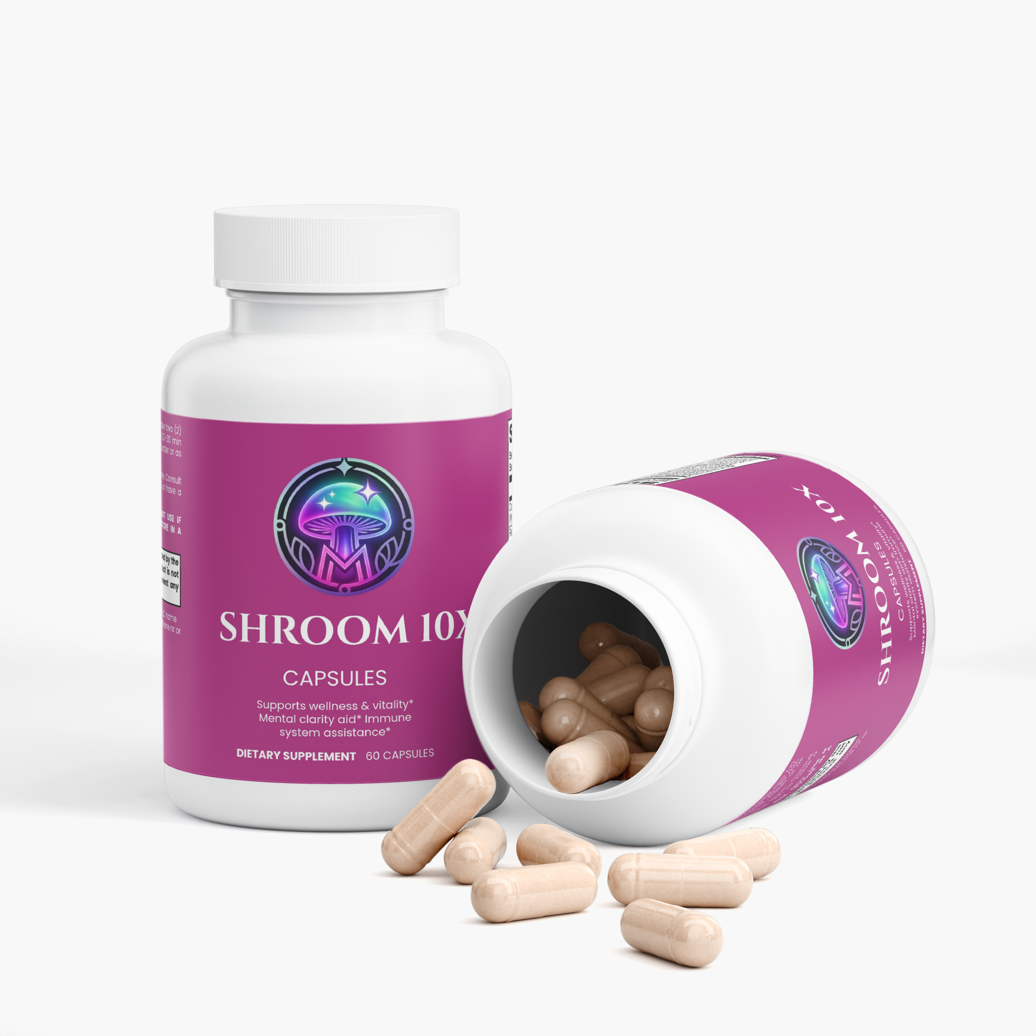 Mushroom Complex 10X ingredients panel – The Mushroom Market