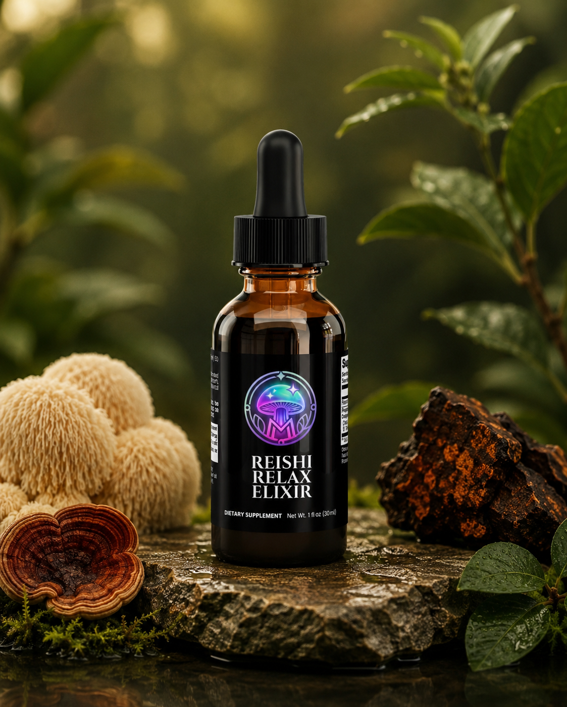 Reishi Relax Elixir – evening drops, included in the Shroom Starter Pack – The Mushroom Market