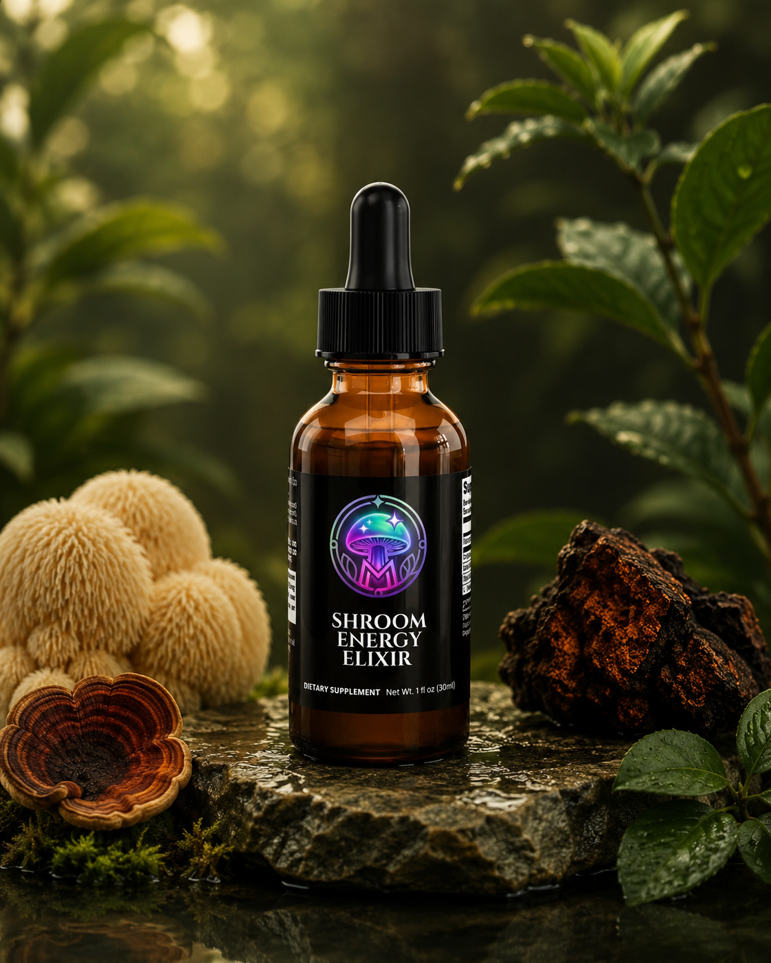 Shroom Energy Elixir – lion's mane and cordyceps liquid drops – The Mushroom Market